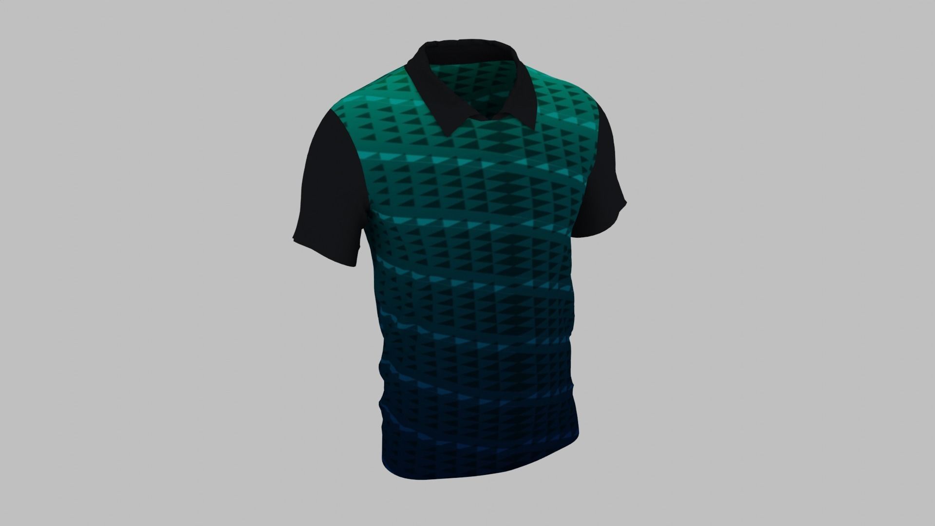 T-shirt Low-poly 3D model_1
