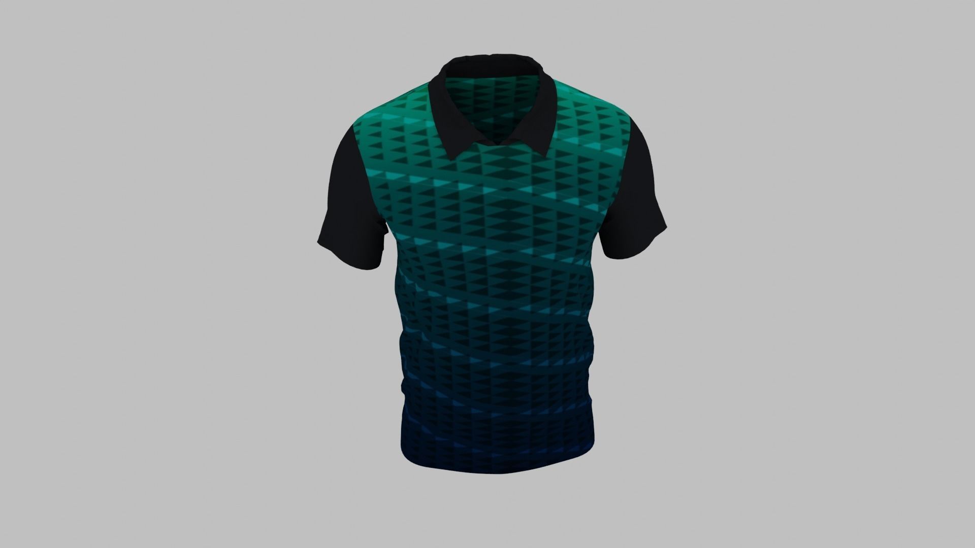 T-shirt Low-poly 3D model_3