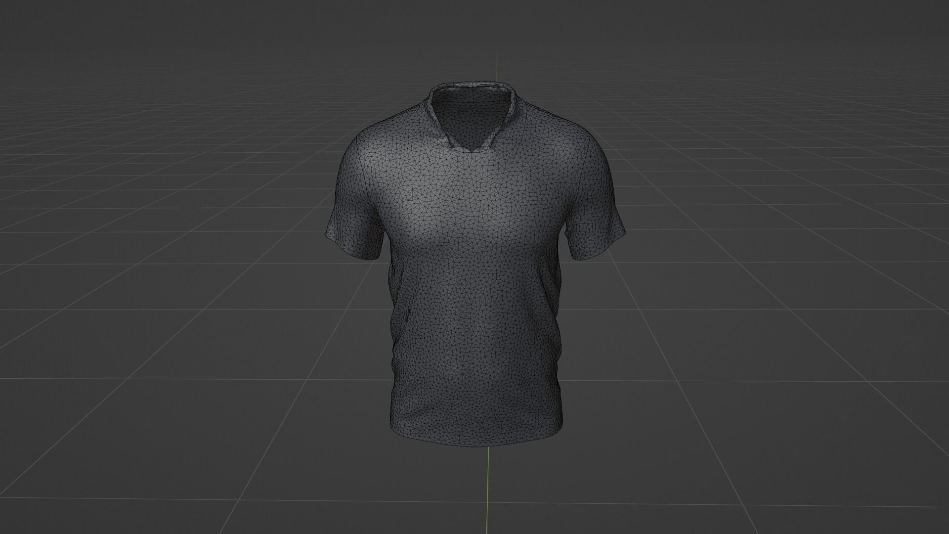 T-shirt Low-poly 3D model_10