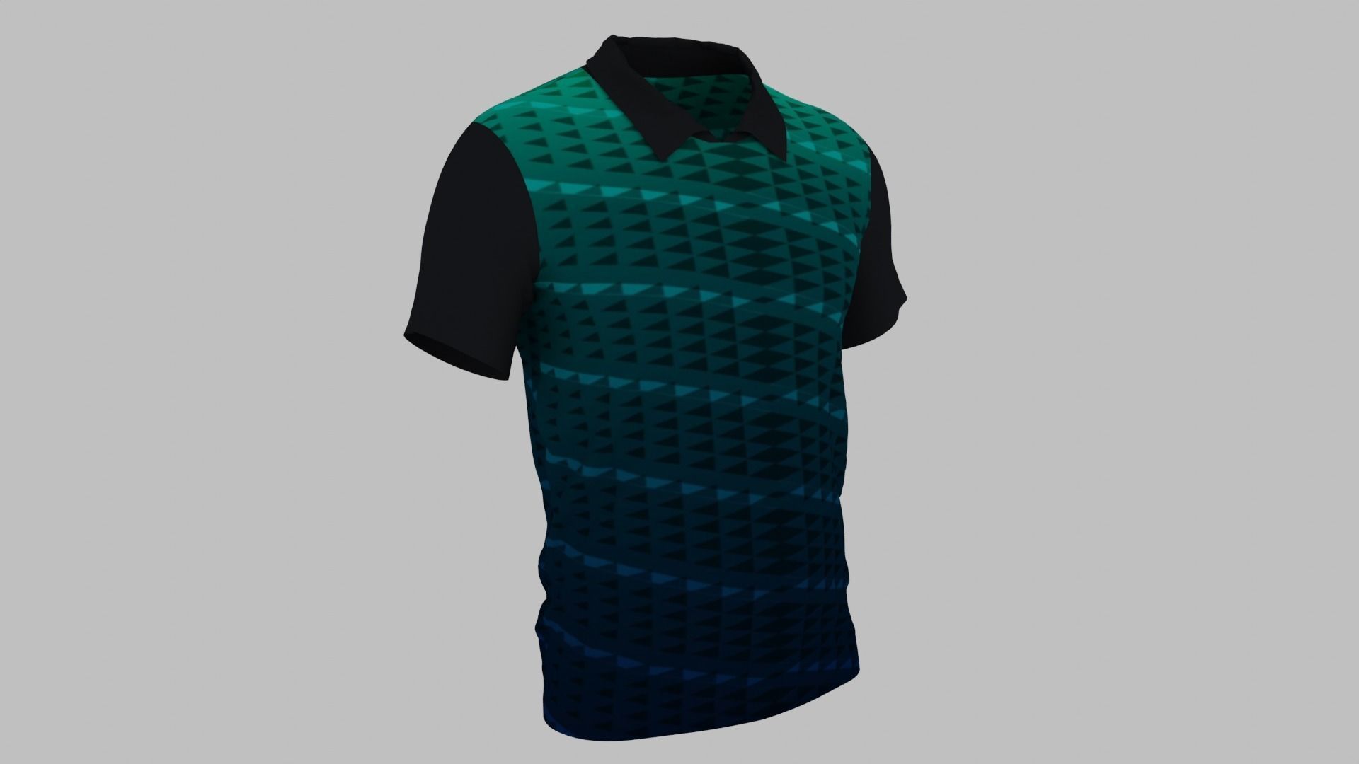 T-shirt Low-poly 3D model_4