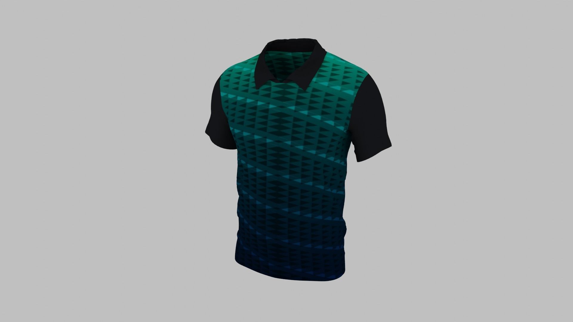 T-shirt Low-poly 3D model_2