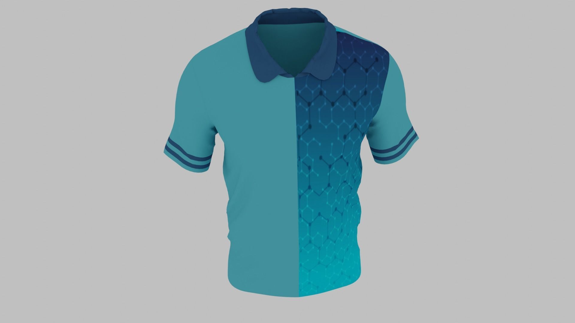 T-shirt Low-poly 3D model_8