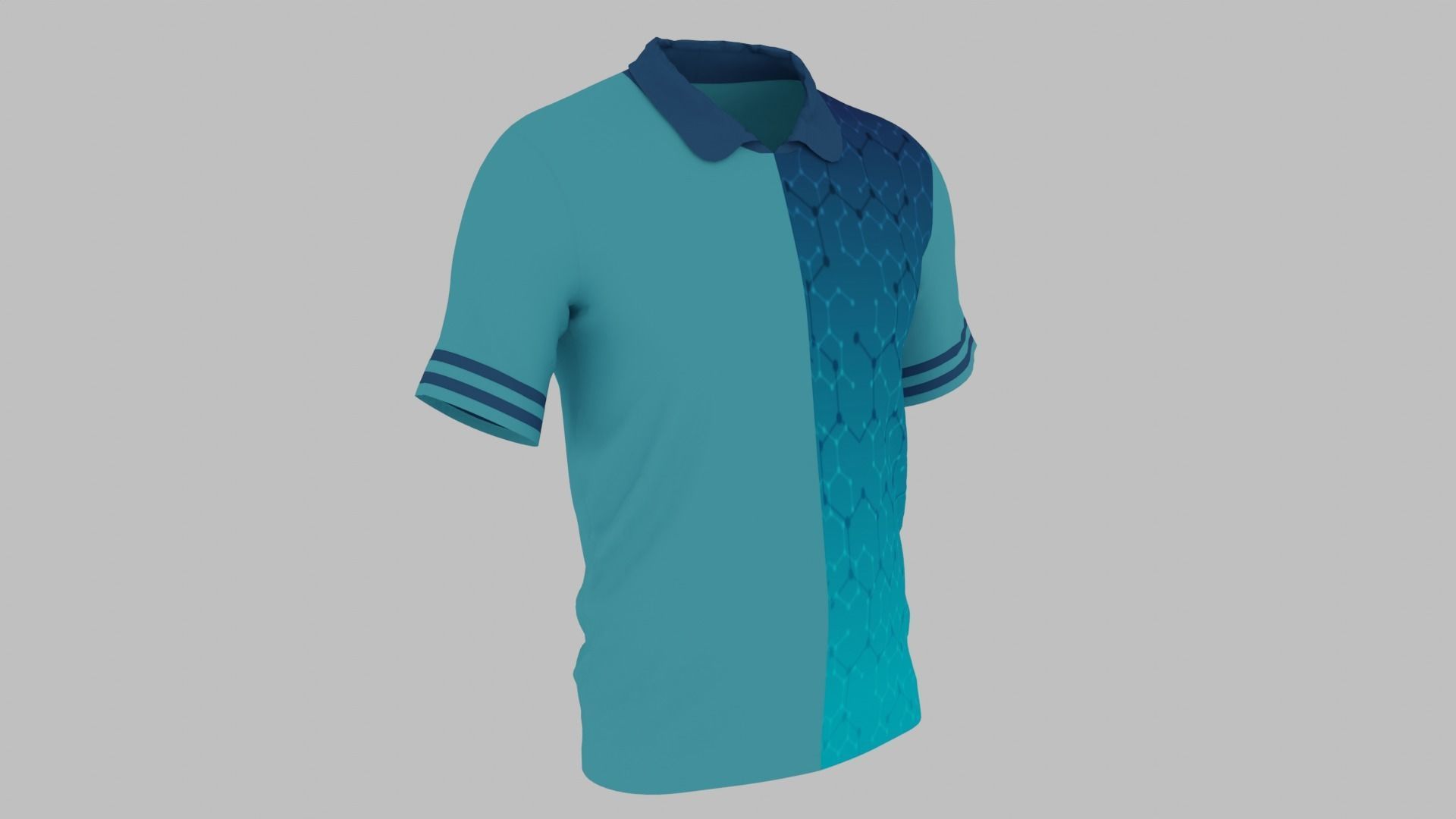 T-shirt Low-poly 3D model_4