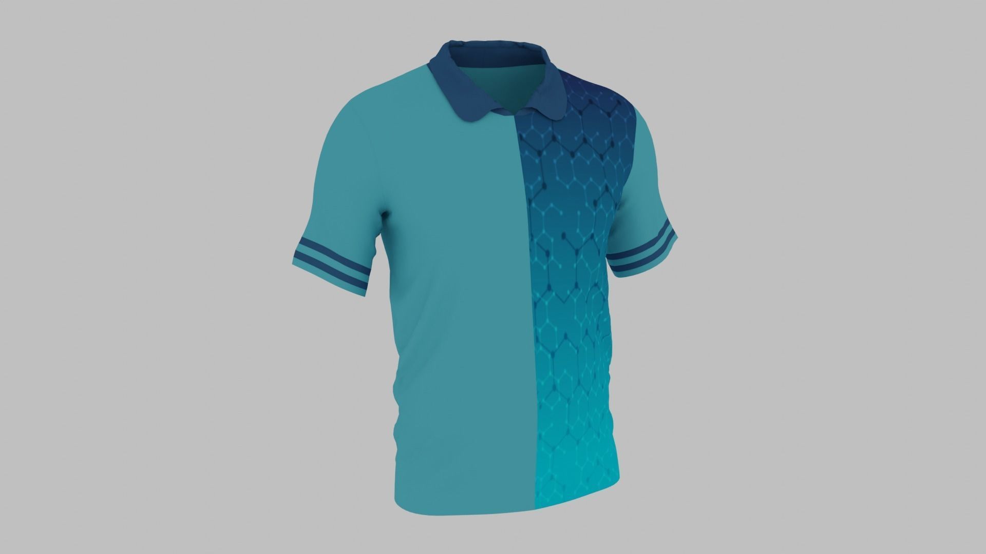 T-shirt Low-poly 3D model_9