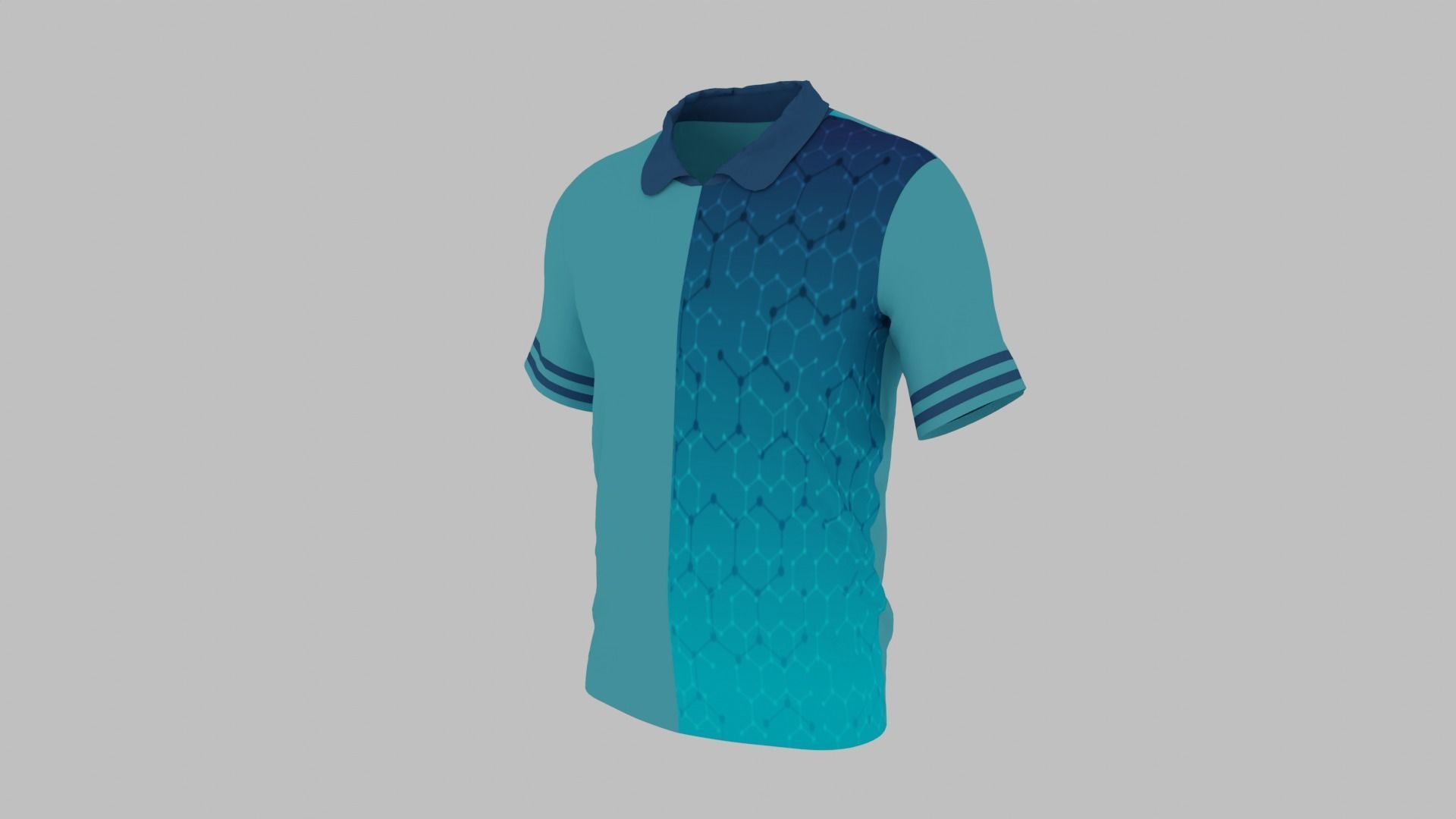 T-shirt Low-poly 3D model_5