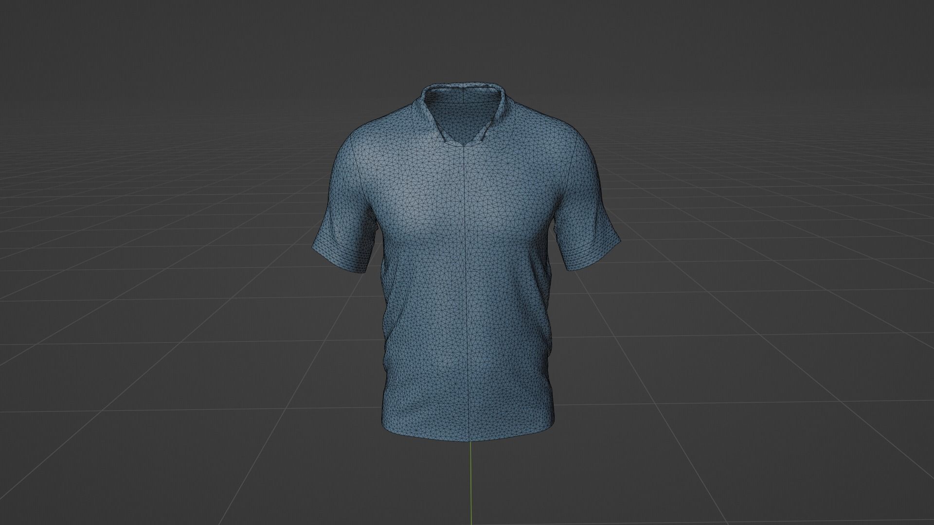 T-shirt Low-poly 3D model_10