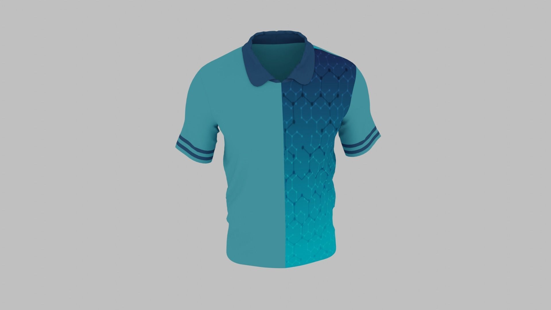 T-shirt Low-poly 3D model_3