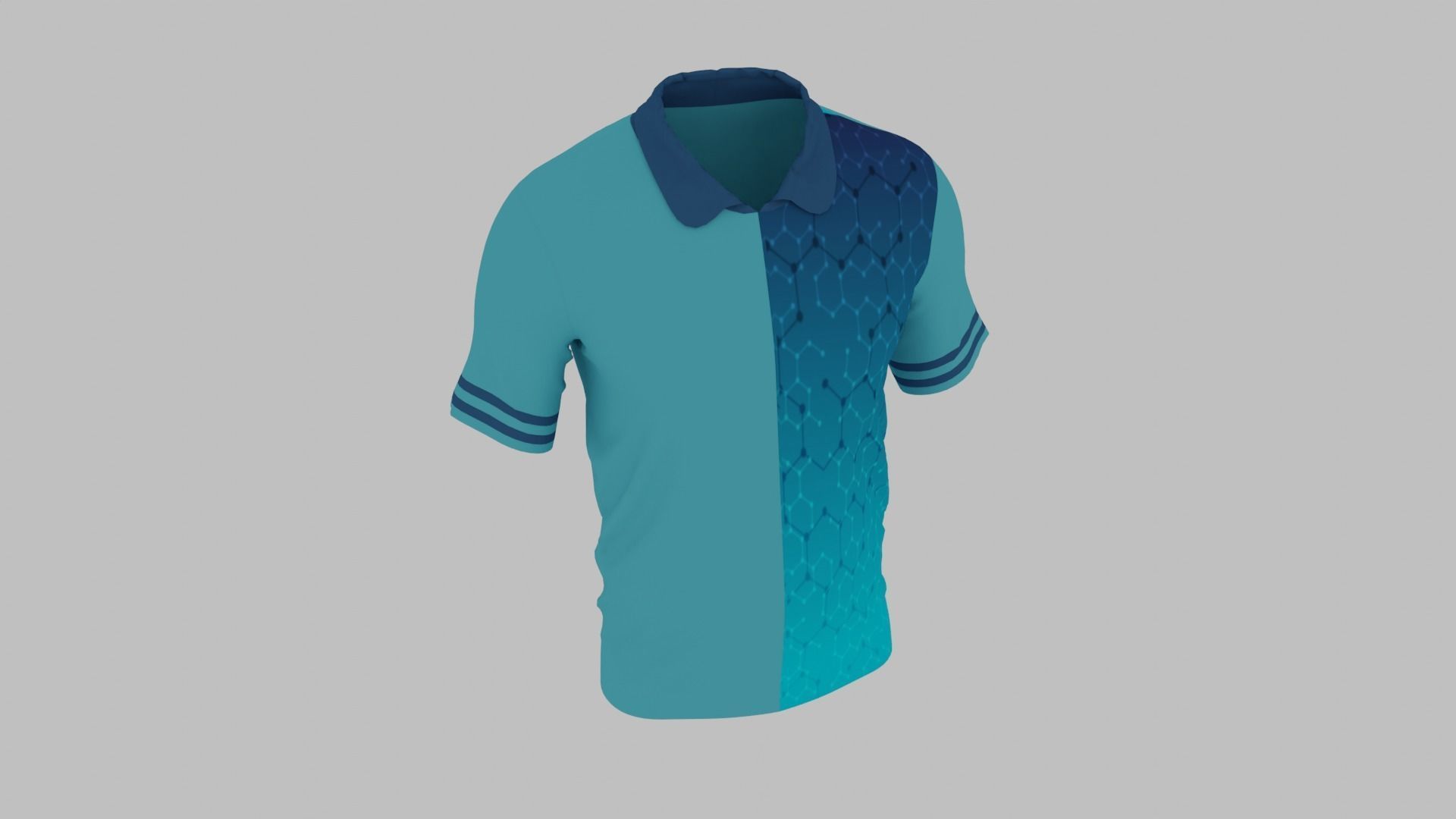 T-shirt Low-poly 3D model_6
