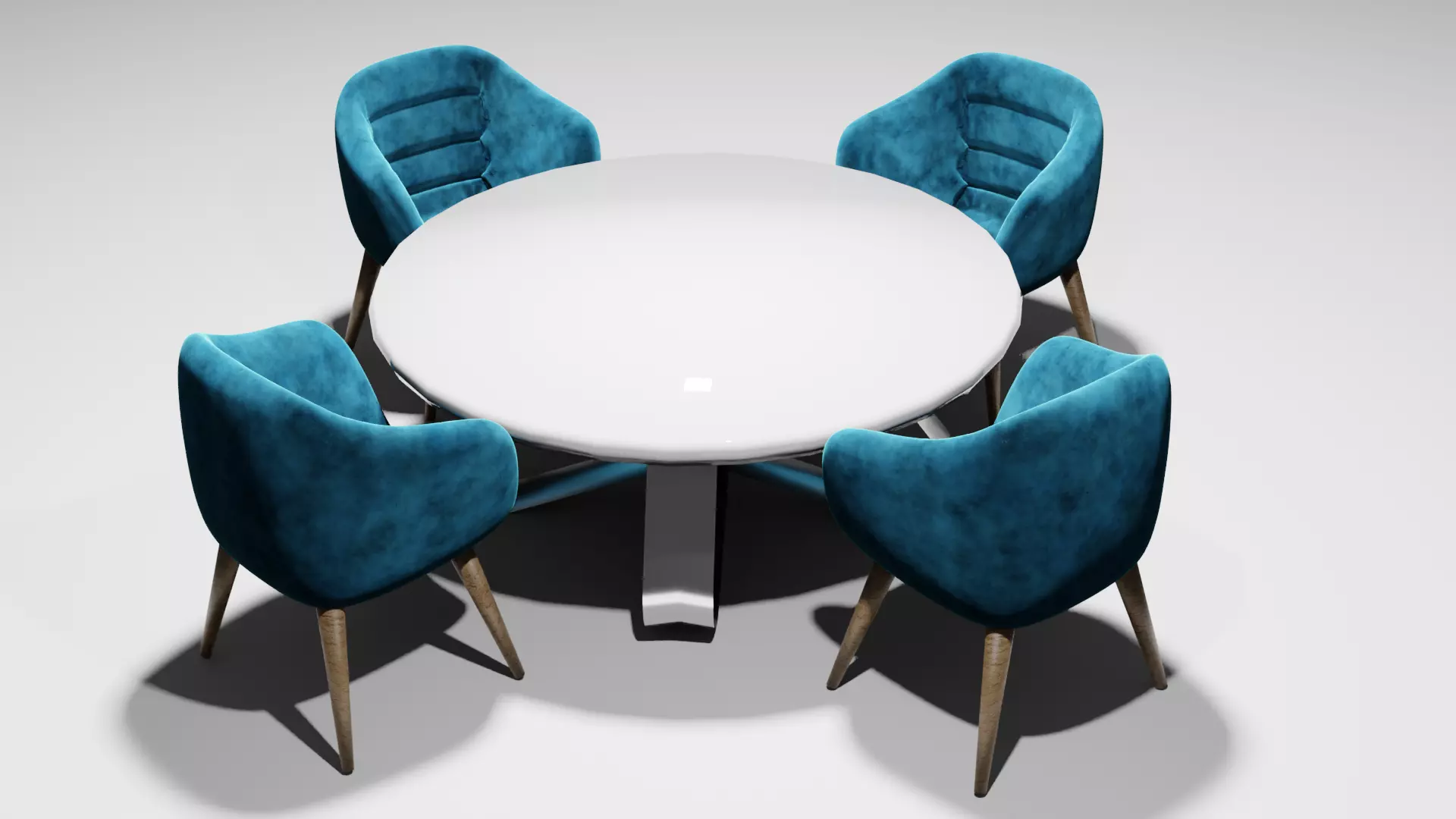 sofa chair table a table 3D model_0