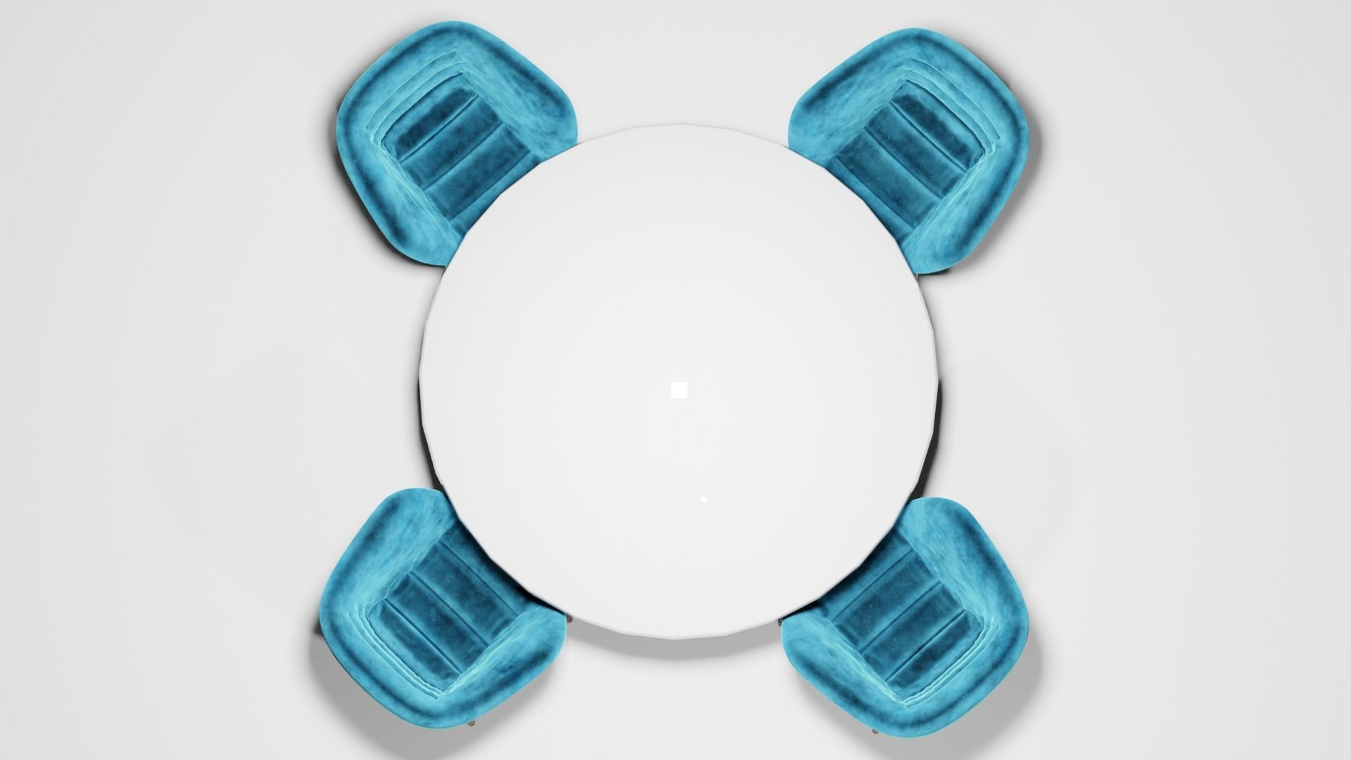 sofa chair table a table 3D model_2