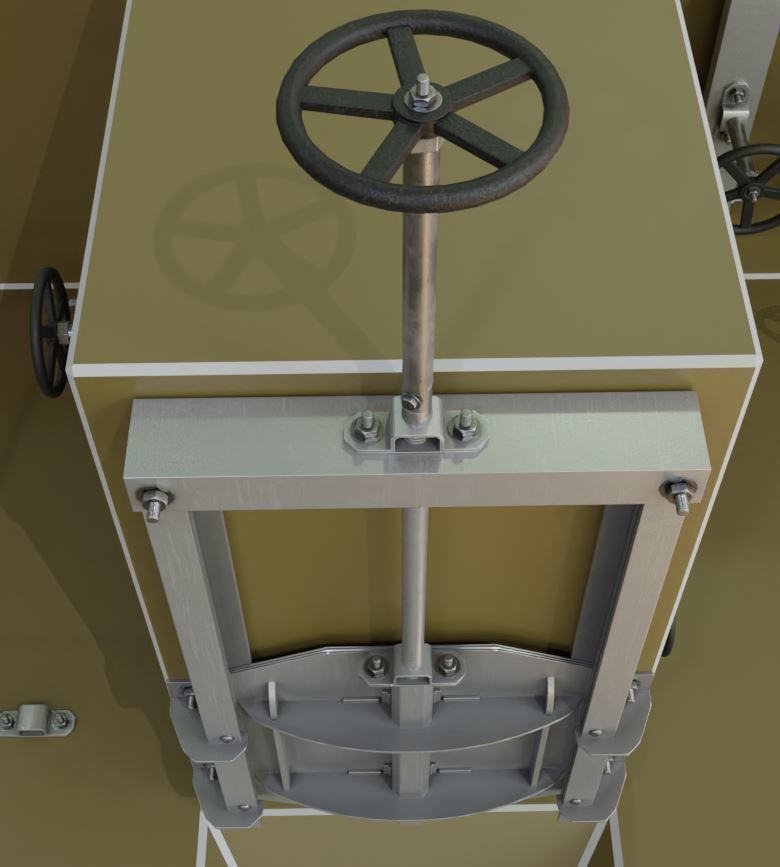 Spindle Gate Valve - Rusty and Basic Version 3D Model Collection_57