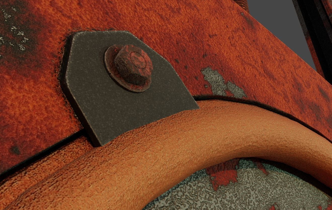 Spindle Gate Valve - Rusty and Basic Version 3D Model Collection_41