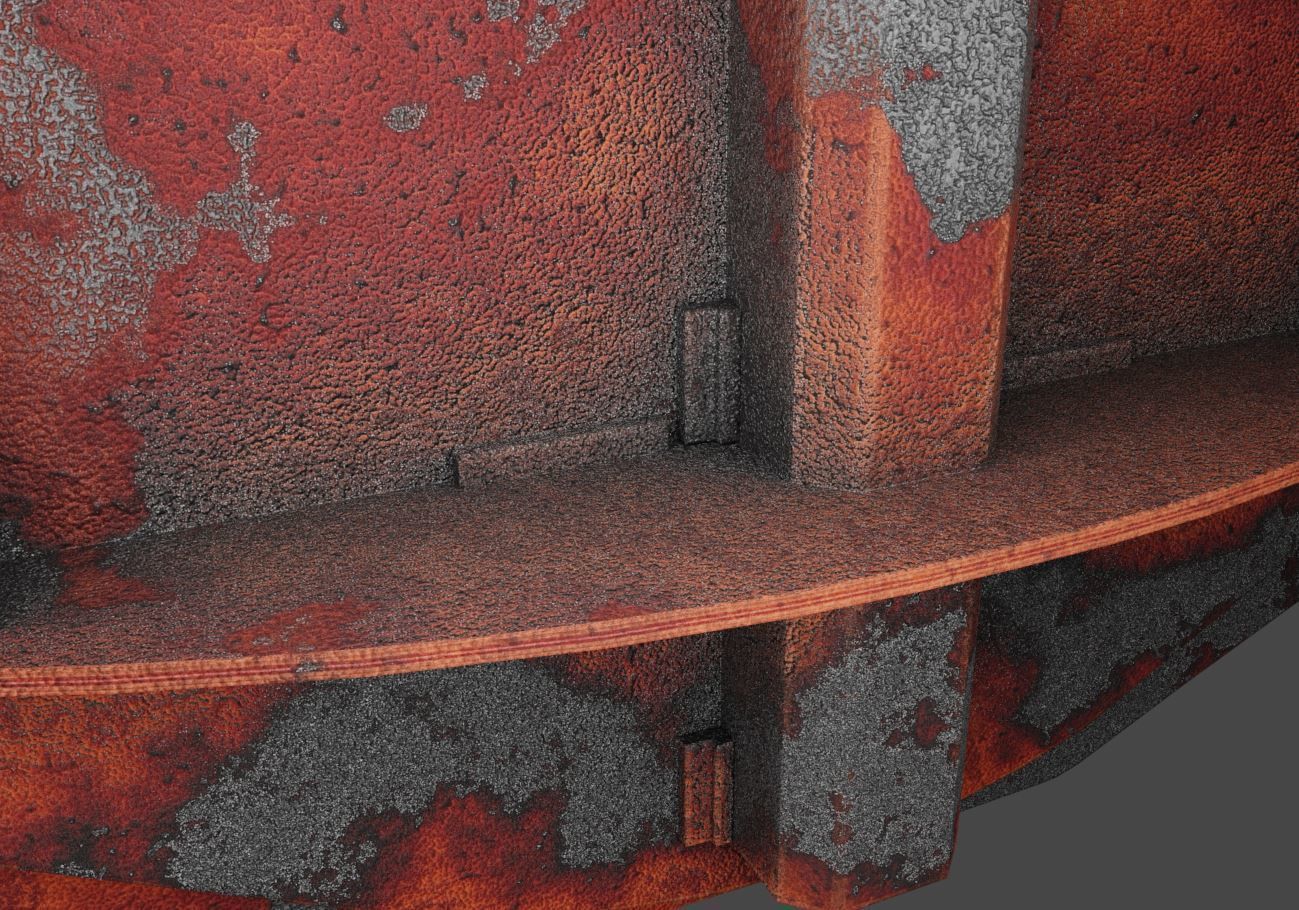 Spindle Gate Valve - Rusty and Basic Version 3D Model Collection_30