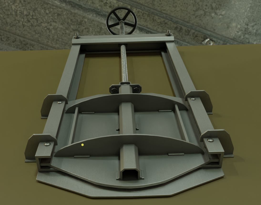 Spindle Gate Valve - Rusty and Basic Version 3D Model Collection_62