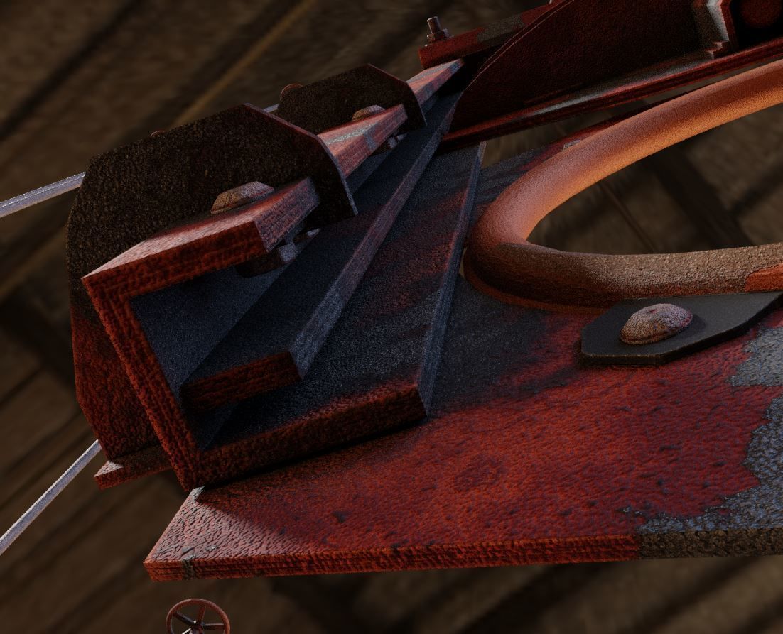 Spindle Gate Valve - Rusty and Basic Version 3D Model Collection_47