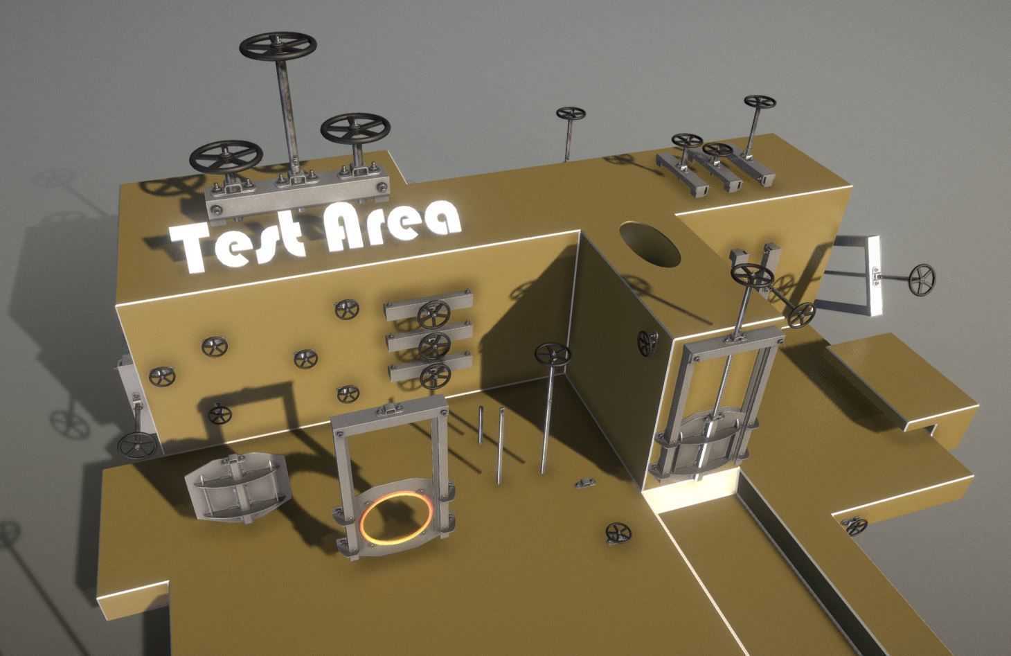 Spindle Gate Valve - Rusty and Basic Version 3D Model Collection_65