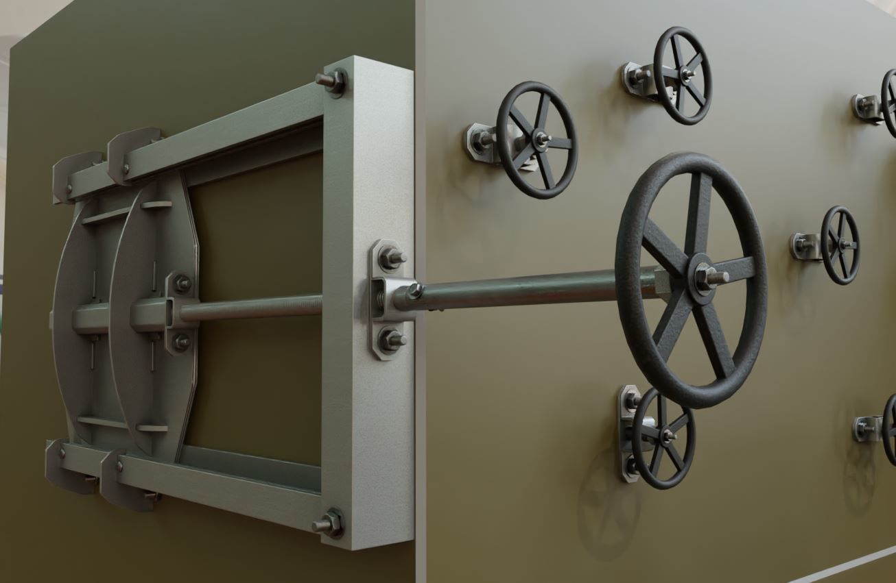 Spindle Gate Valve - Rusty and Basic Version 3D Model Collection_85