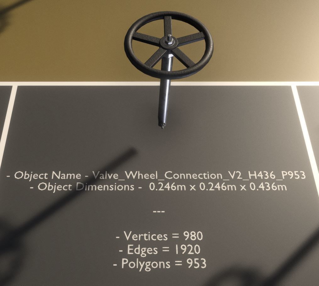 Spindle Gate Valve - Rusty and Basic Version 3D Model Collection_83