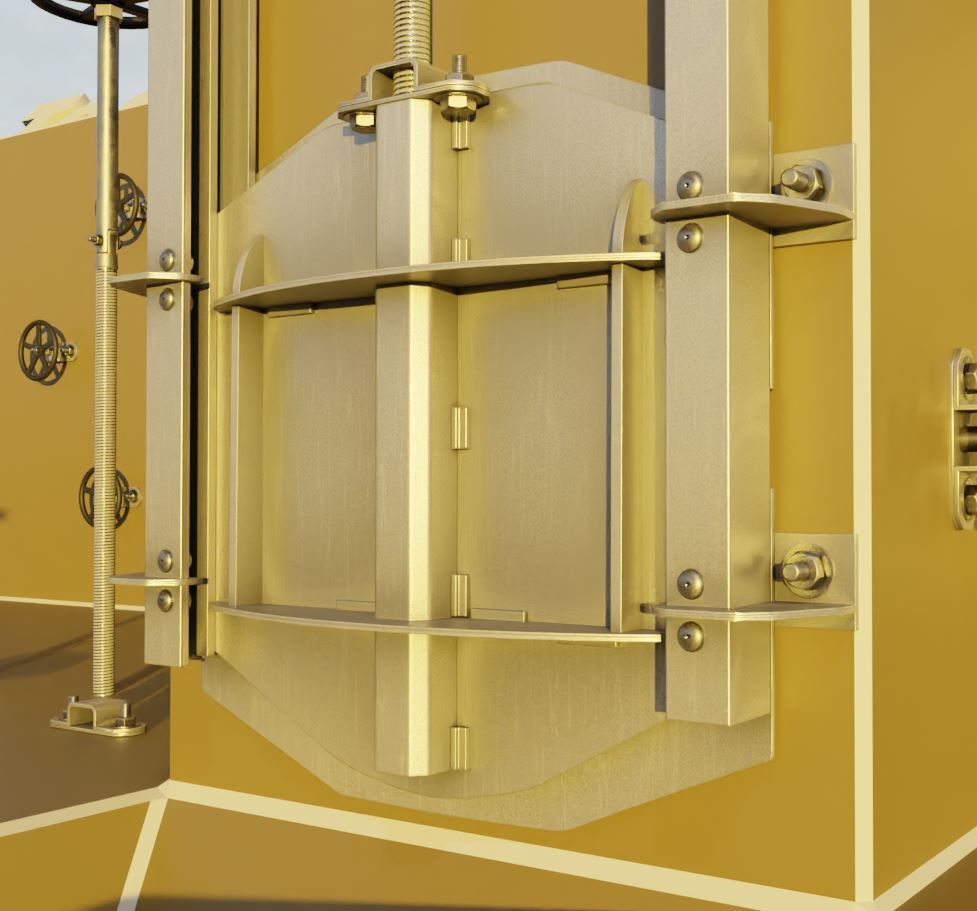 Spindle Gate Valve - Rusty and Basic Version 3D Model Collection_64