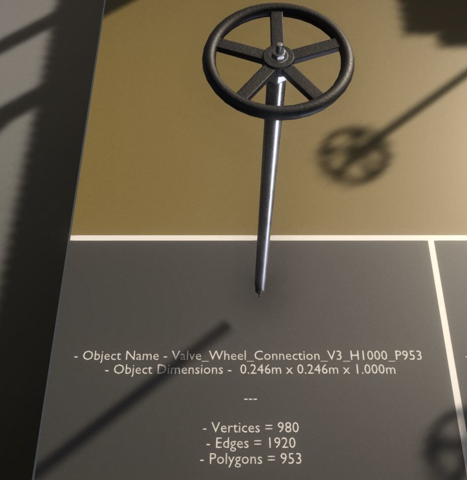 Spindle Gate Valve - Rusty and Basic Version 3D Model Collection_67