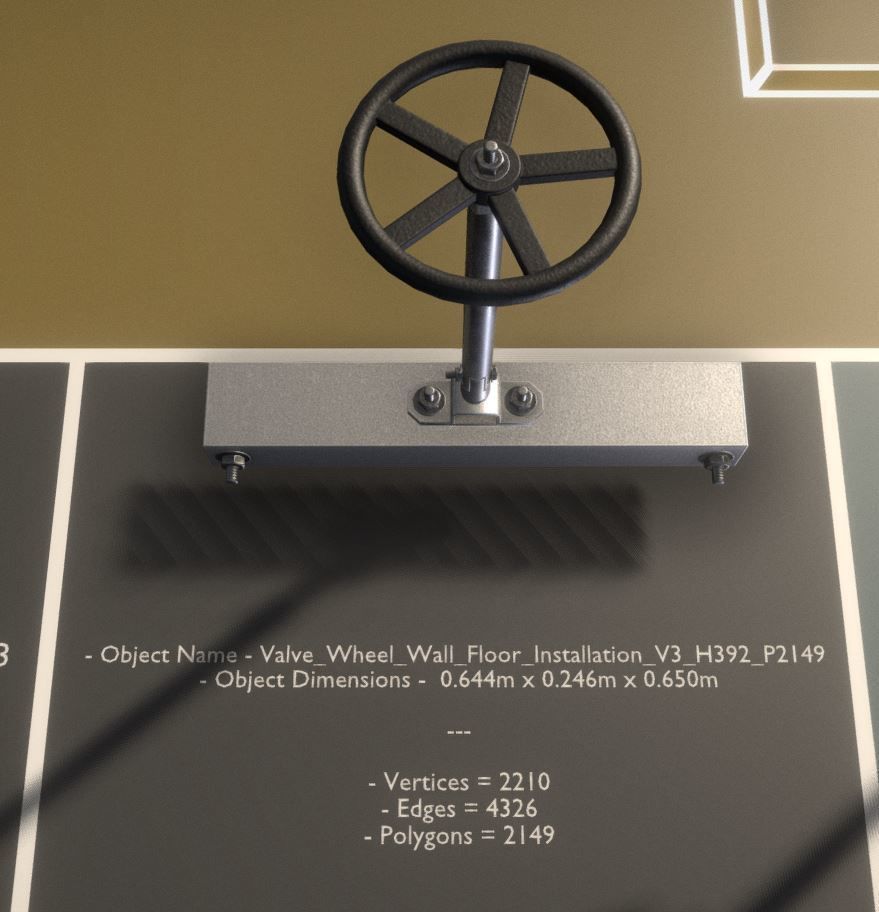 Spindle Gate Valve - Rusty and Basic Version 3D Model Collection_91