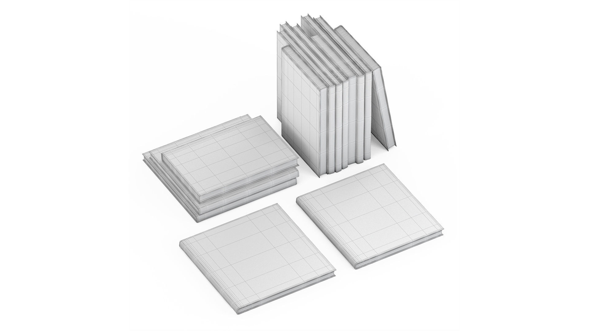 Set of books 3 books Avatar Dune Miyazaki 3D model_9