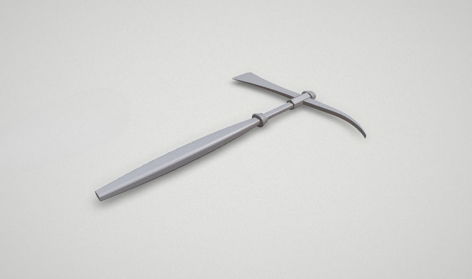 Game asset Stealthy Icebound Warriors Axe 3D model_8
