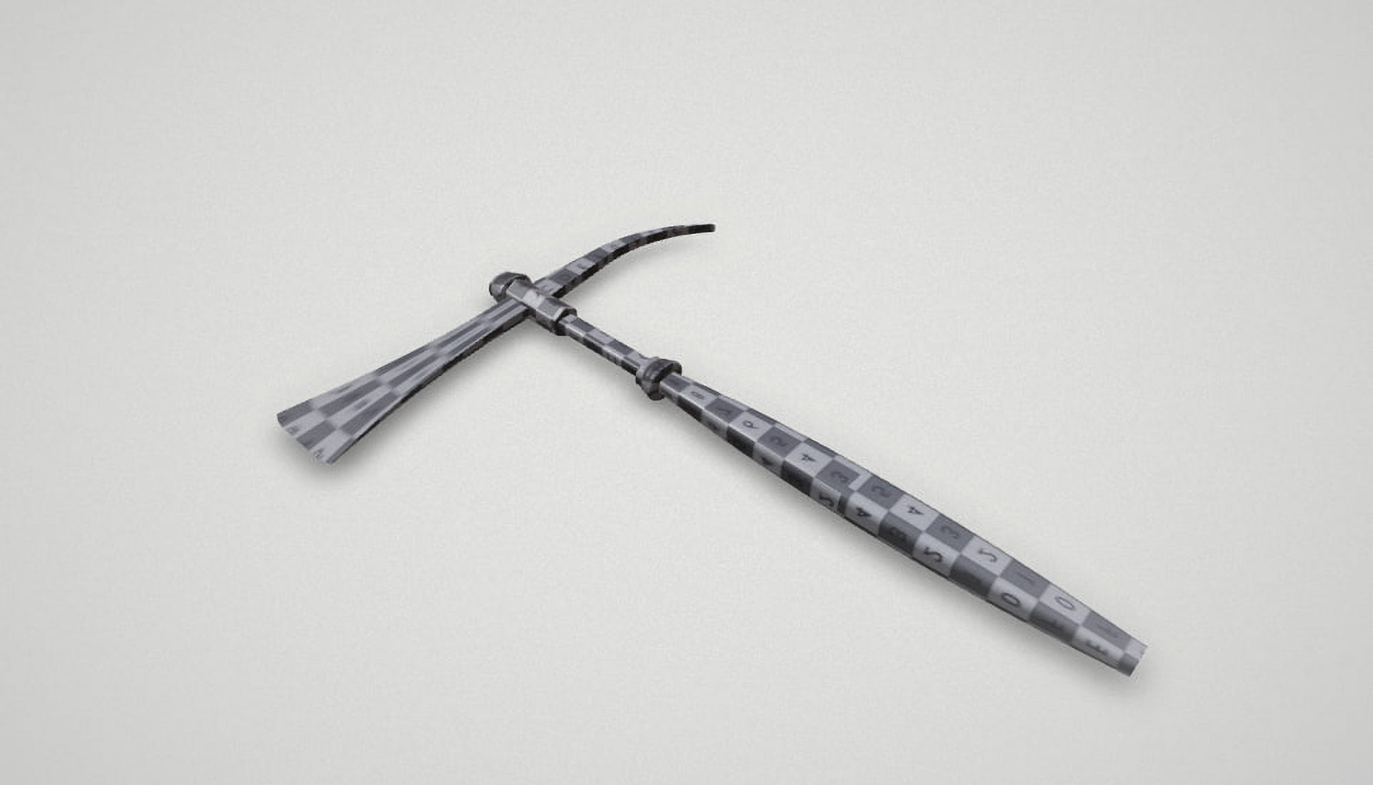 Game asset Stealthy Icebound Warriors Axe 3D model_10