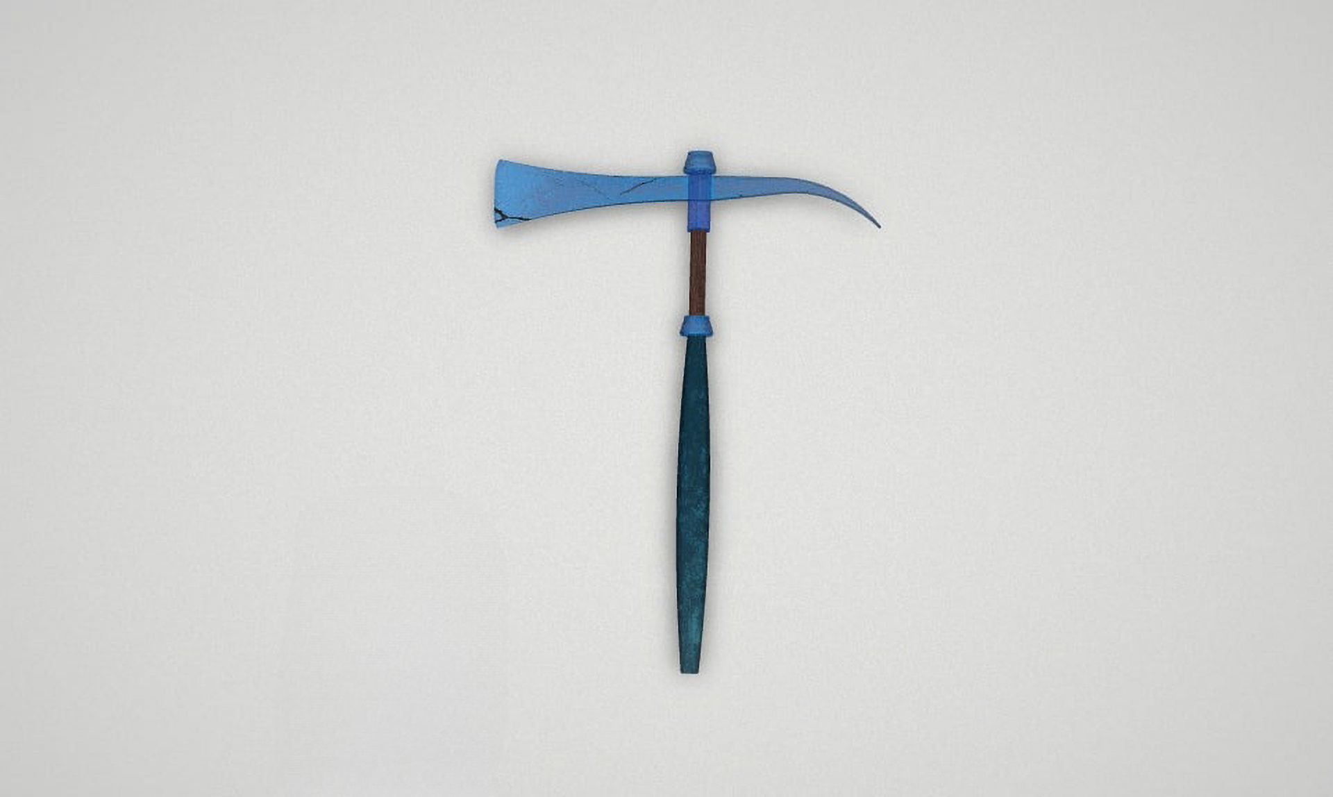 Game asset Stealthy Icebound Warriors Axe 3D model_5