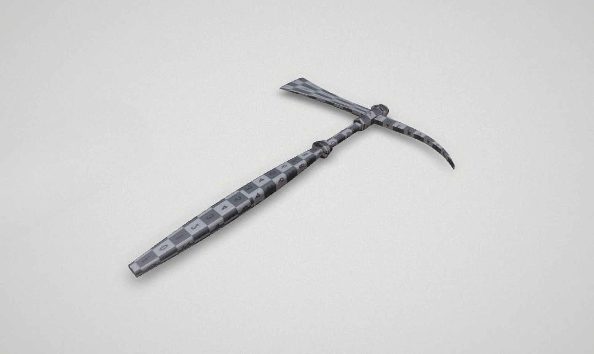 Game asset Stealthy Icebound Warriors Axe 3D model_9