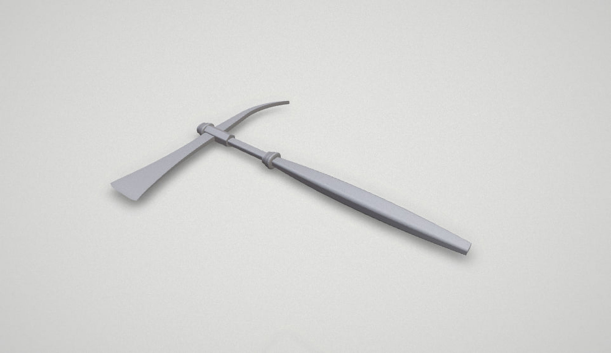 Game asset Stealthy Icebound Warriors Axe 3D model_7