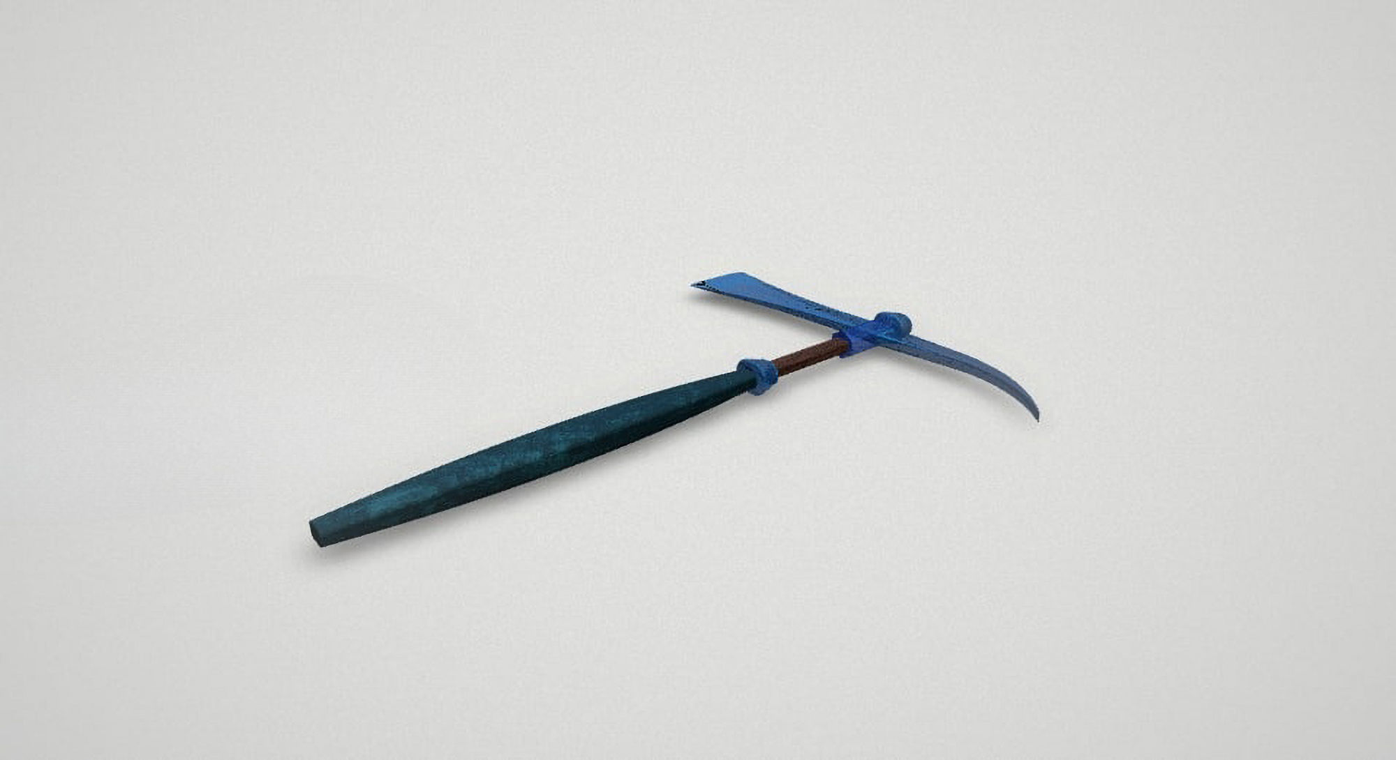 Game asset Stealthy Icebound Warriors Axe 3D model_3