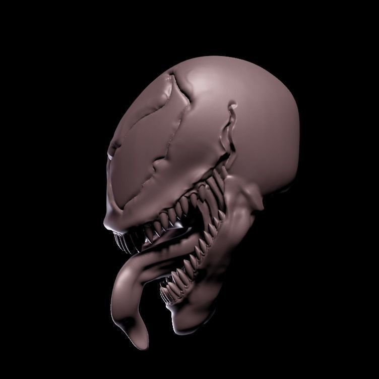 MCFARLANES VENOM HEAD - FOR MCFARLANES CUSTOM AND MARVEL LEGENDS 3D print model_1