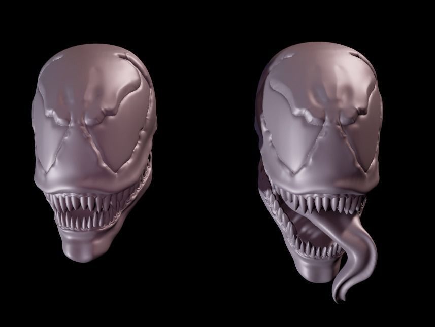 MCFARLANES VENOM HEAD - FOR MCFARLANES CUSTOM AND MARVEL LEGENDS 3D print model_8