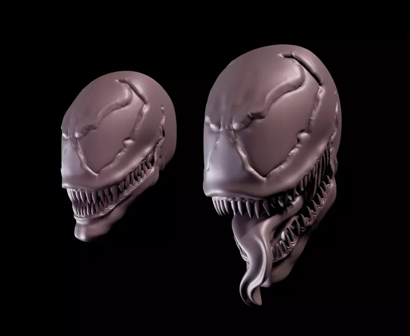 MCFARLANES VENOM HEAD - FOR MCFARLANES CUSTOM AND MARVEL LEGENDS 3D print model_0