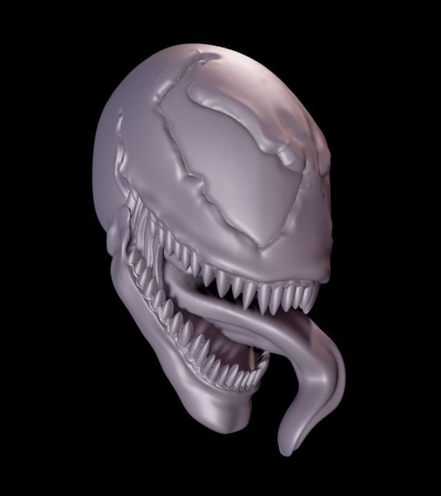 MCFARLANES VENOM HEAD - FOR MCFARLANES CUSTOM AND MARVEL LEGENDS 3D print model_6
