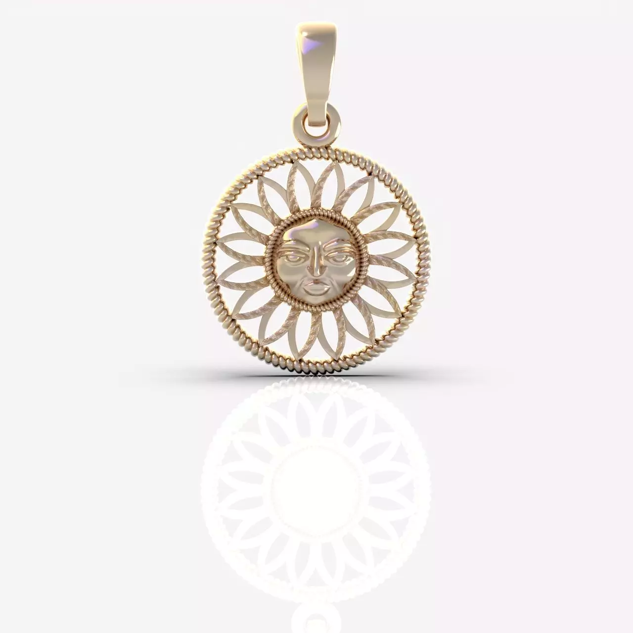 Sun pendant 3D print model