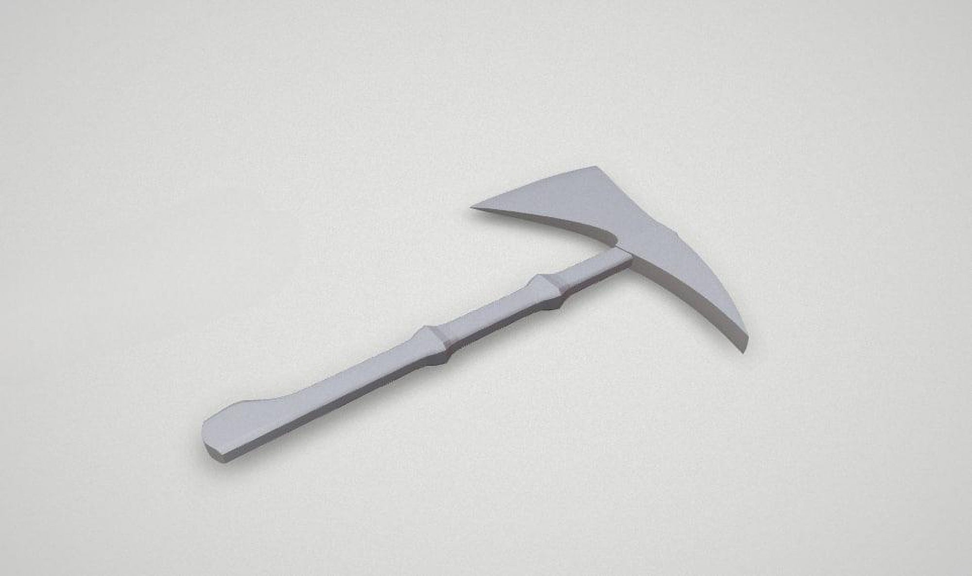 Game asset Fiery Red Spotted Battle Axe 3D model_7