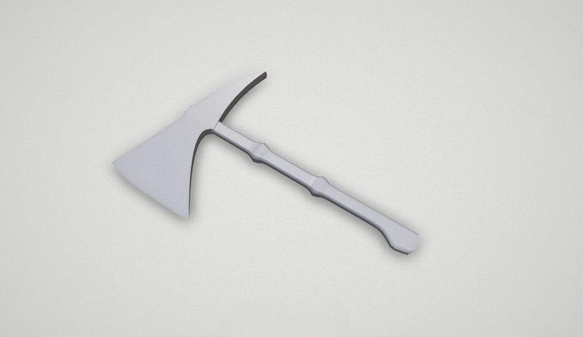 Game asset Fiery Red Spotted Battle Axe 3D model_6