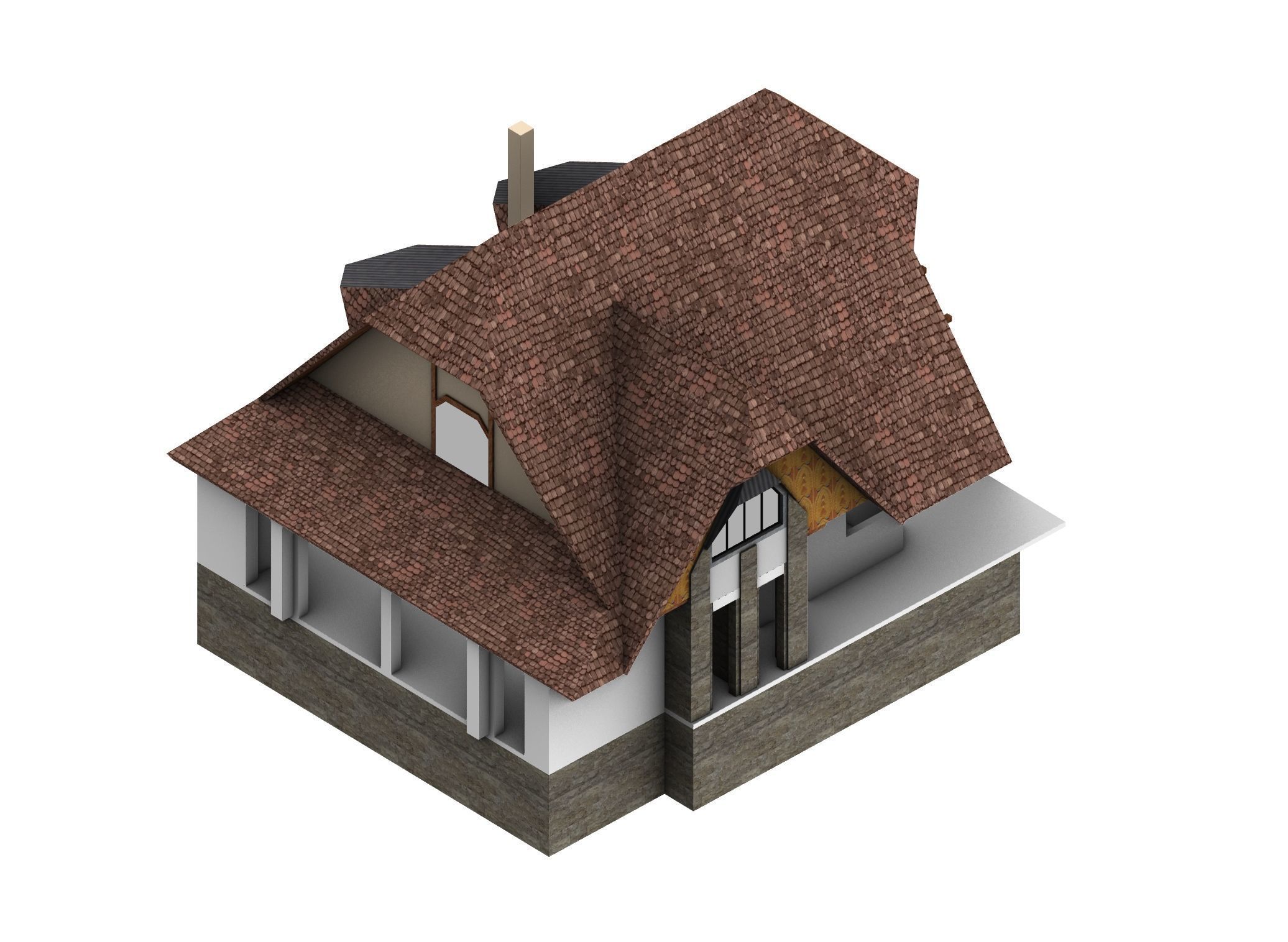 Le Corbusier Villa Fallet  3D model_6