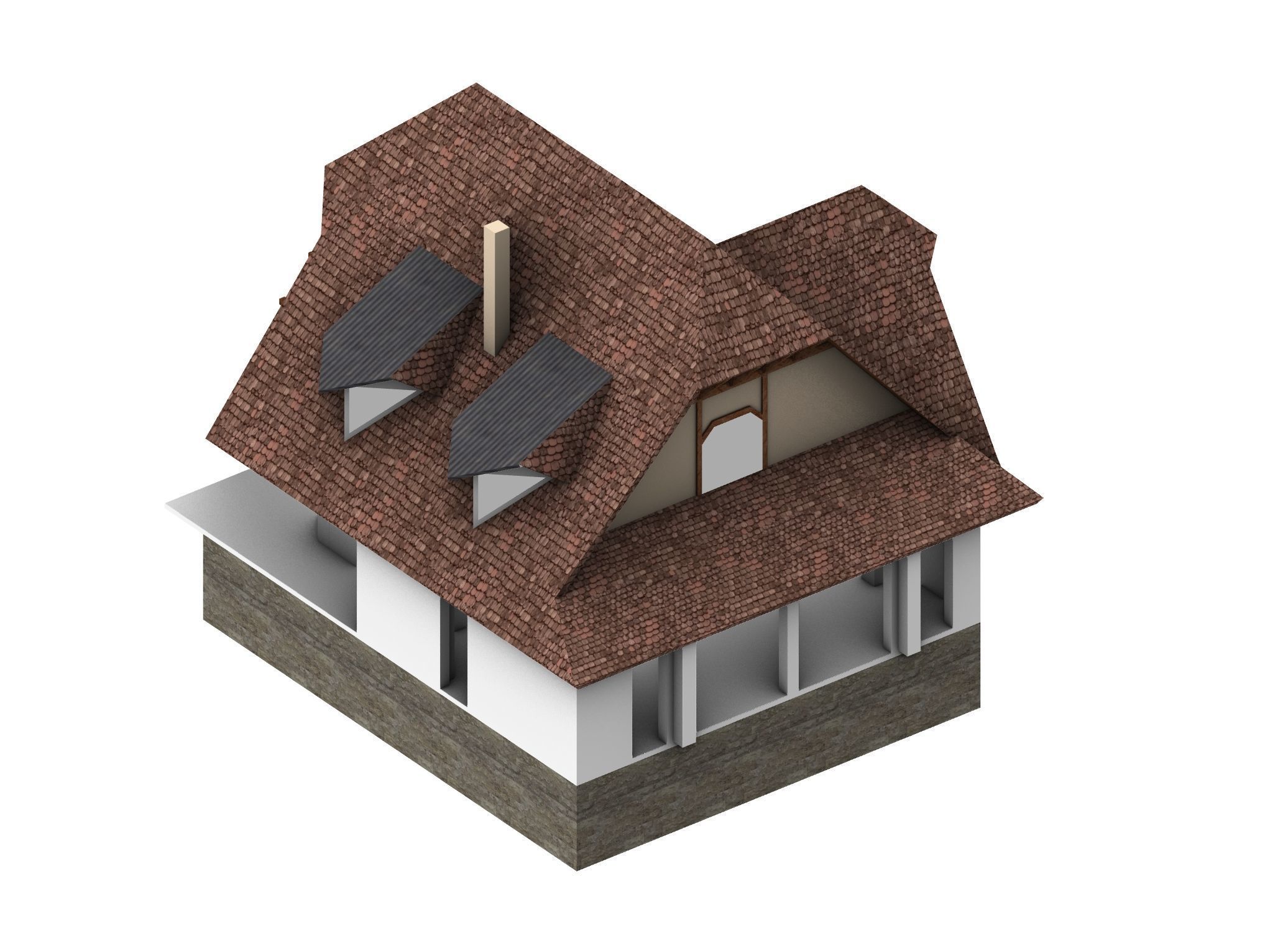 Le Corbusier Villa Fallet  3D model_5