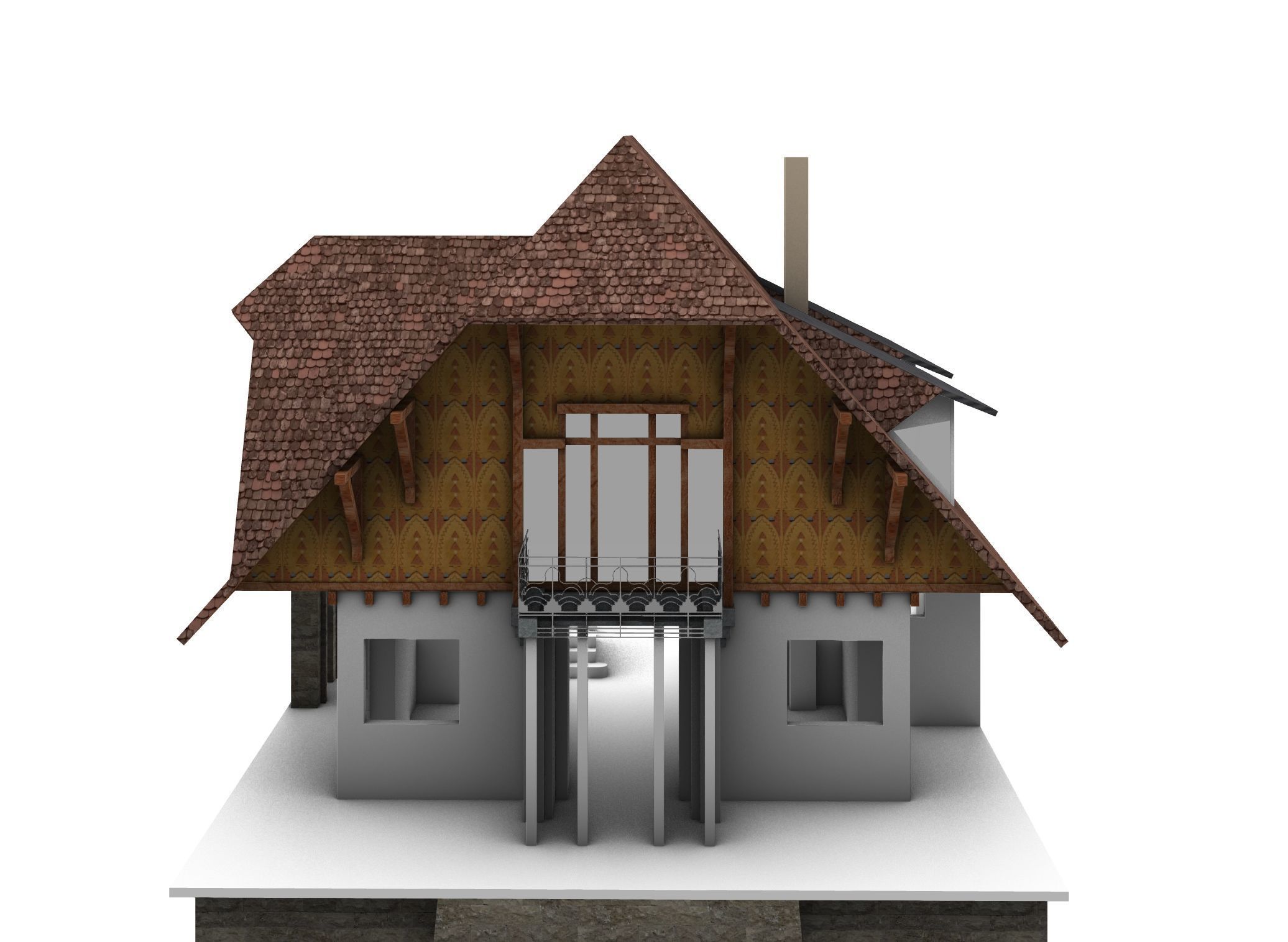 Le Corbusier Villa Fallet  3D model_3