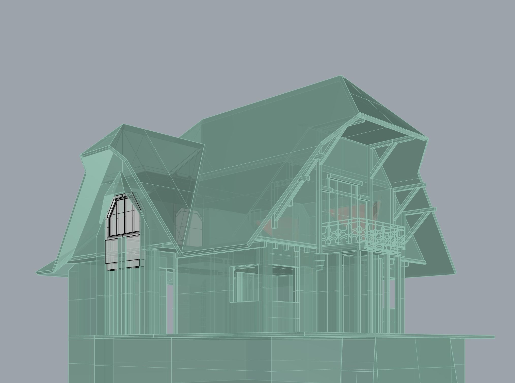 Le Corbusier Villa Fallet  3D model_8