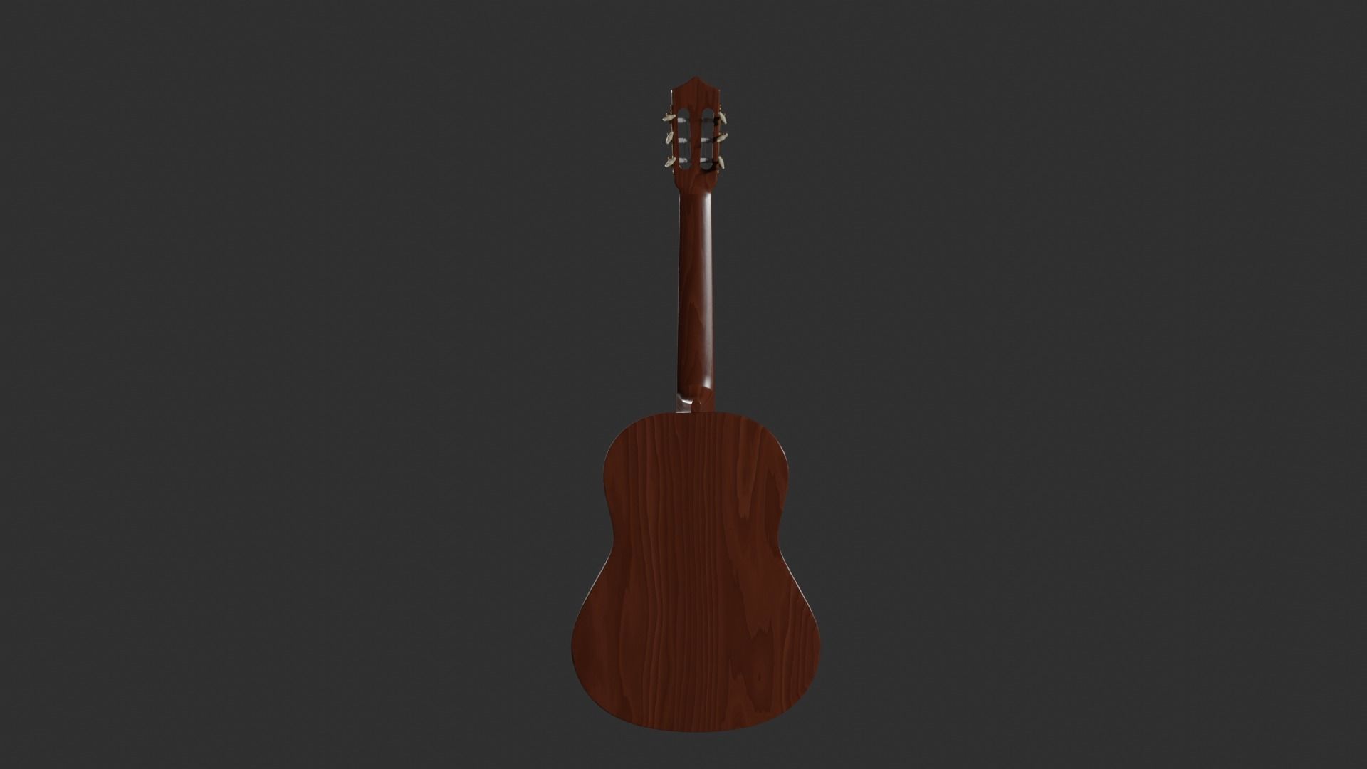 Acoustic Guitar with Case and Stand Low-Poly PBR  Low-poly 3D model_60