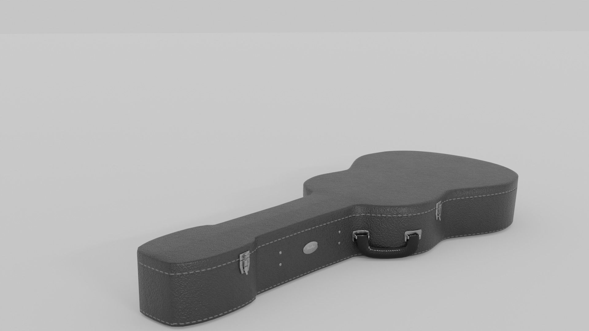Acoustic Guitar with Case and Stand Low-Poly PBR  Low-poly 3D model_43