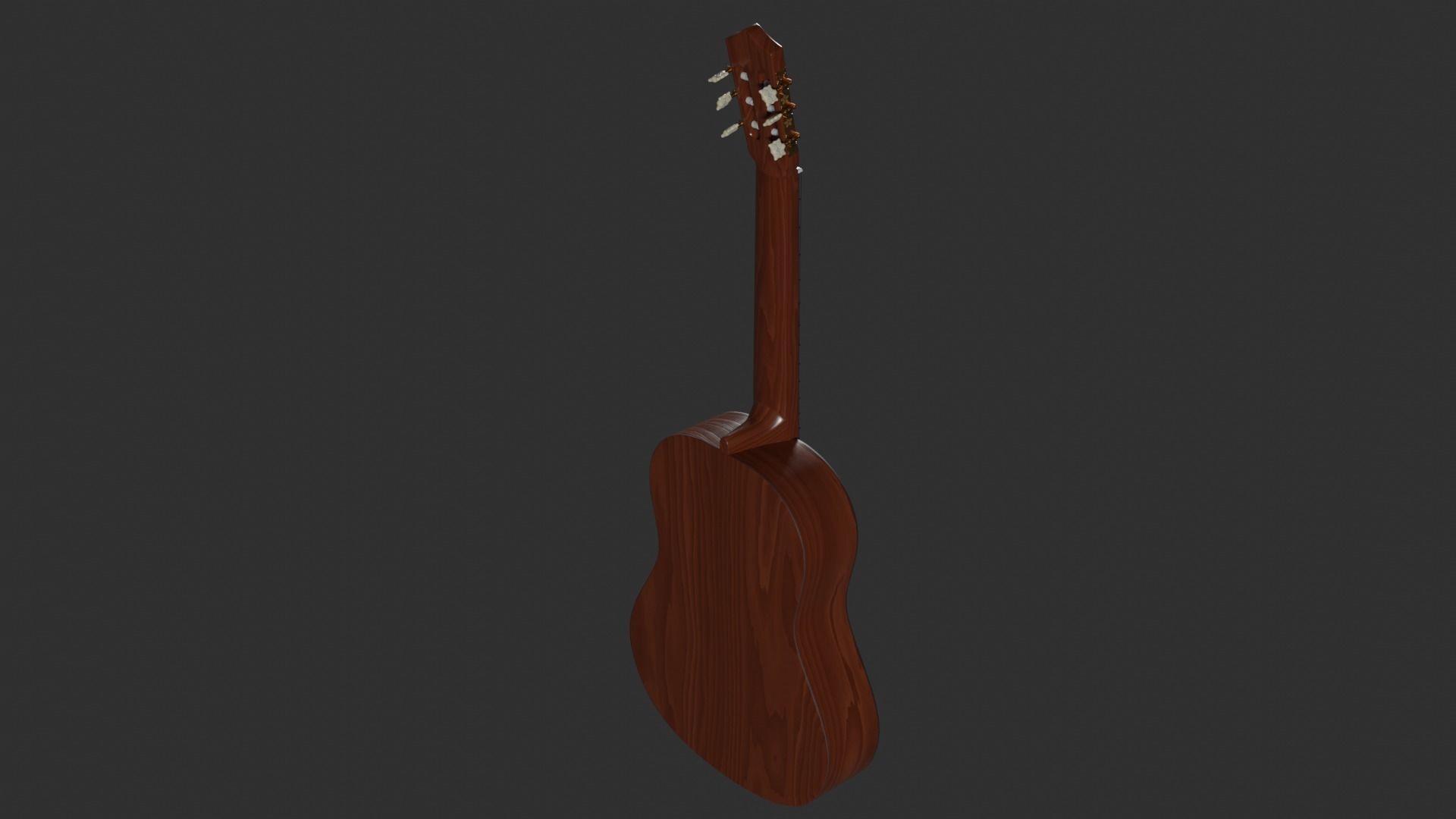 Acoustic Guitar with Case and Stand Low-Poly PBR  Low-poly 3D model_68