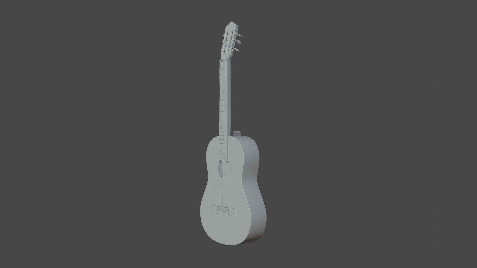 Acoustic Guitar with Case and Stand Low-Poly PBR  Low-poly 3D model_69