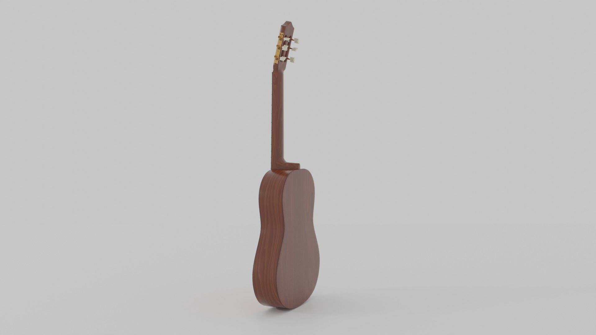 Acoustic Guitar with Case and Stand Low-Poly PBR  Low-poly 3D model_27