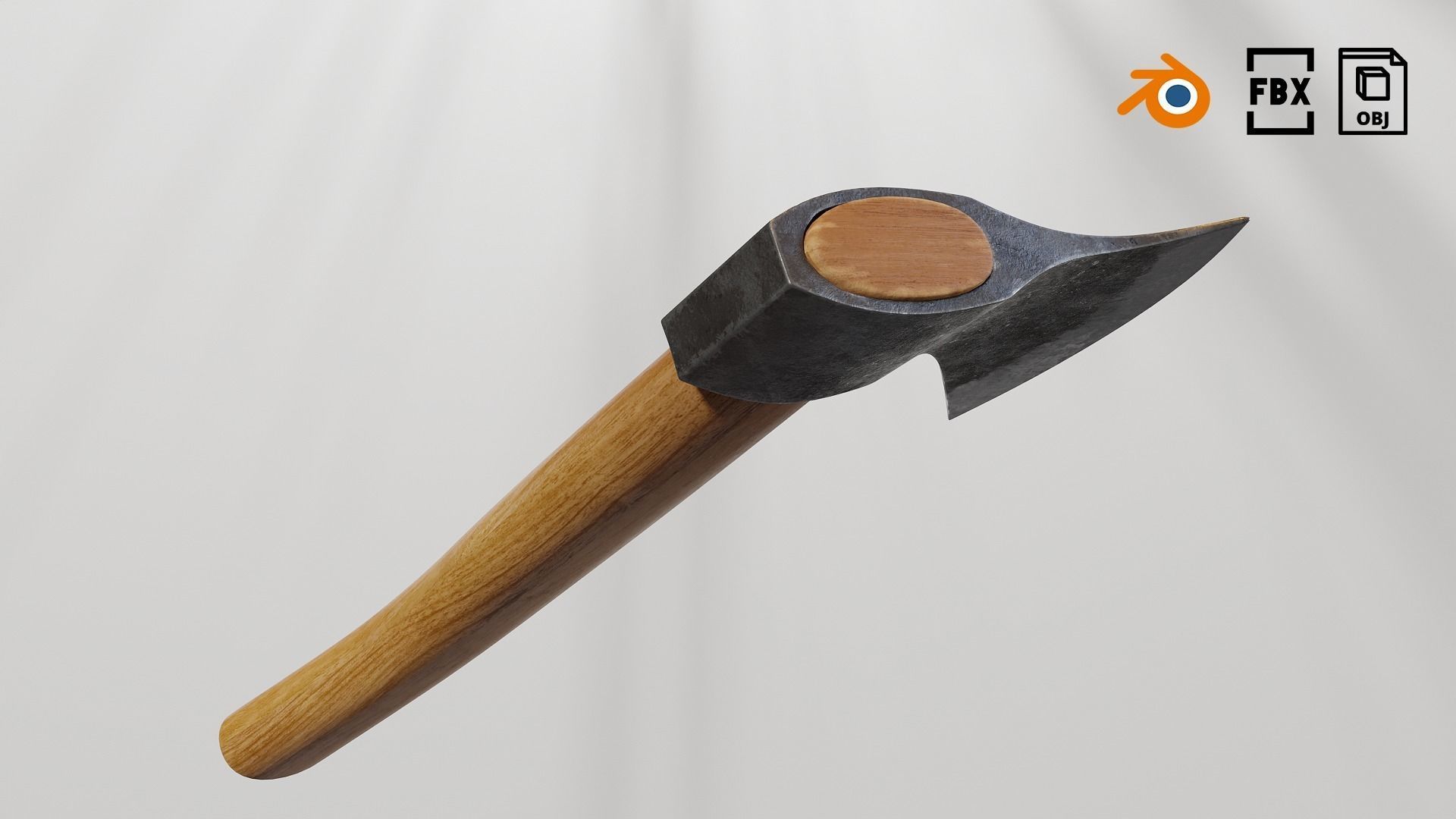 Hand axes set 01 Low-poly 3D model_6