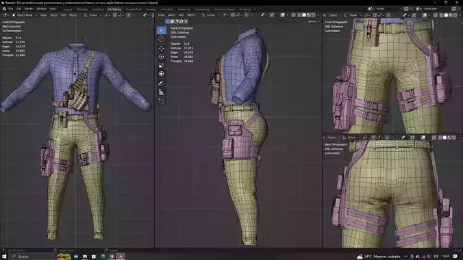 military terror and assets  Free low-poly 3D model